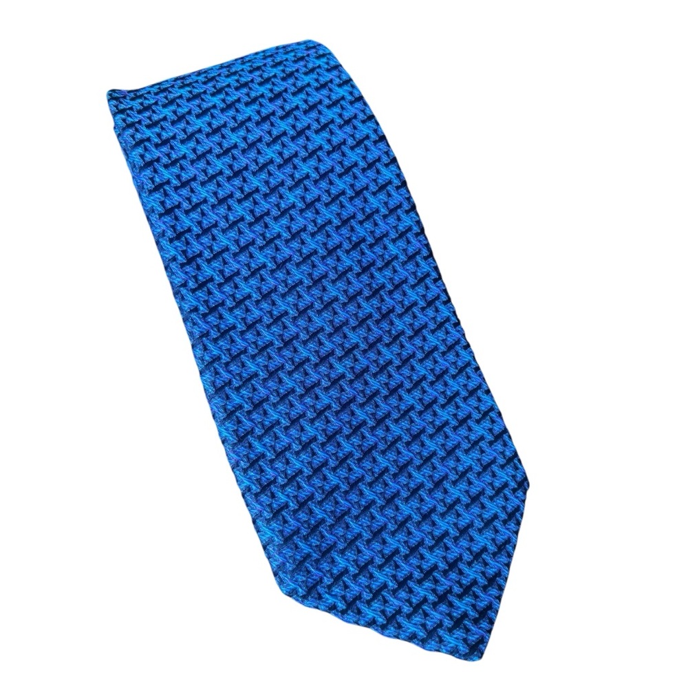 Viv Handmade in Italy 100% Silk Blue/Purple/Black Tie